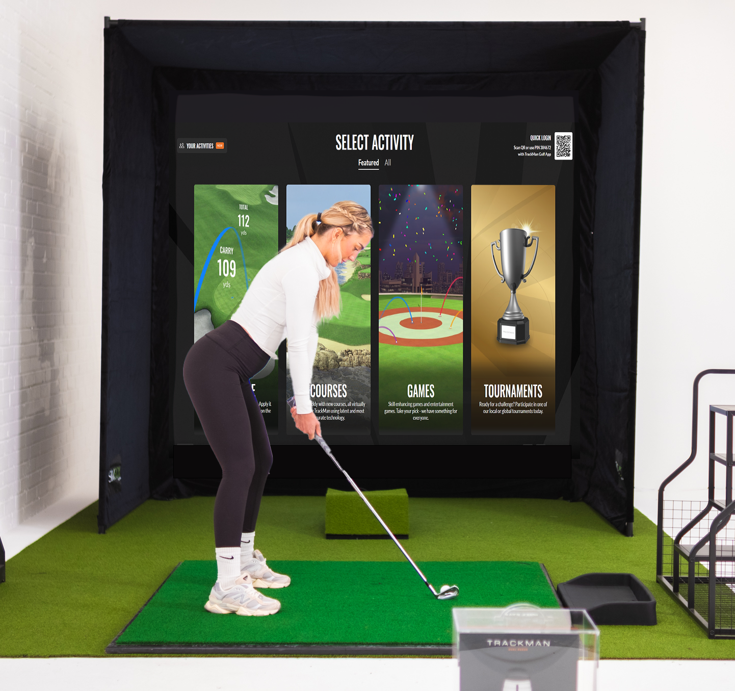 SimBox Golf Simulator Enclosure - 7 sizes