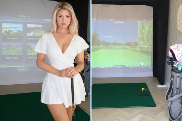 LUCY ROBSON REVEALS INCREDIBLE NEW GOLF SIMULATOR!