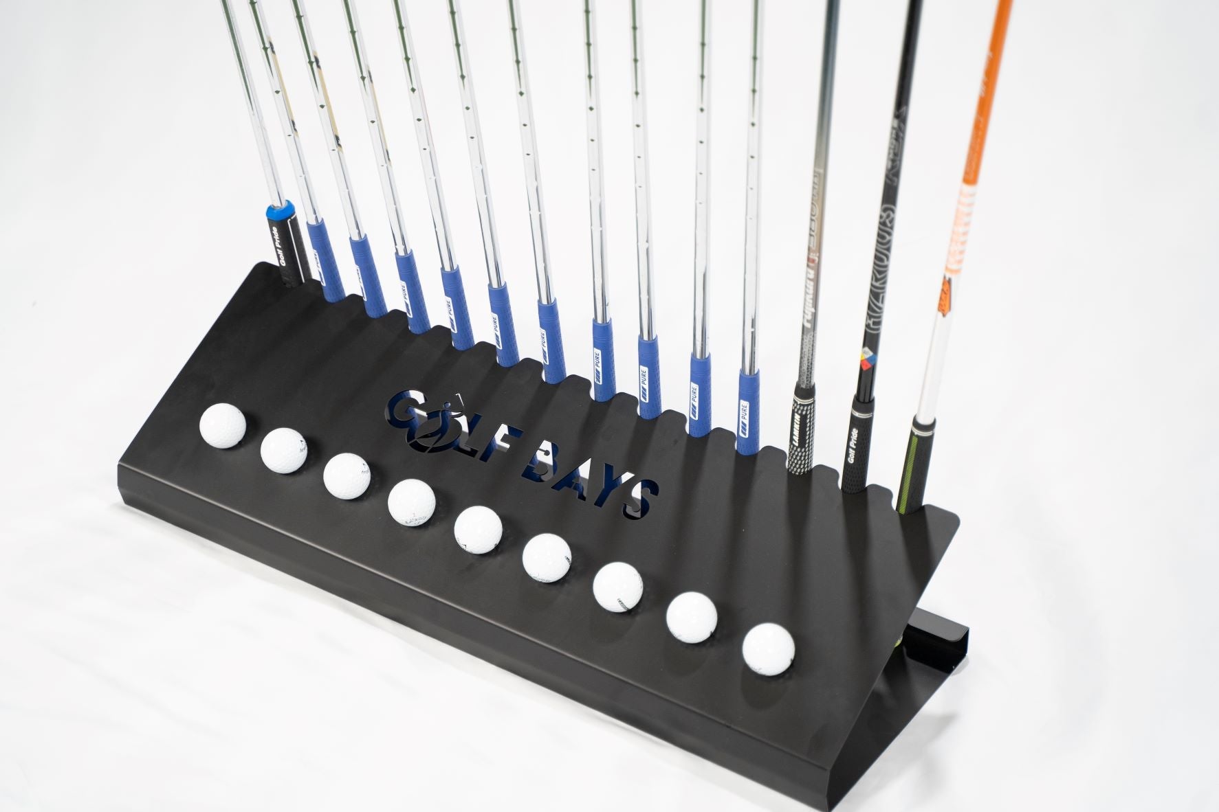 Golf Display Racks GolfBays Club Display Rack, Holds 14 Clubs & 9 Golf Balls , Indoor Gol